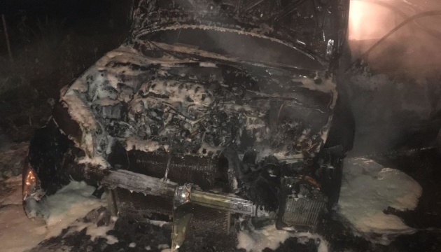 На Дніпропетровщині спалили авто поліцейського
