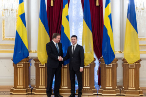 Zełenski spotykał się z premierem Szwecji