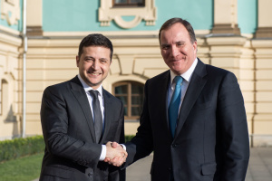 Zelensky s'est entretenu avec le premier ministre suédois à Kyiv