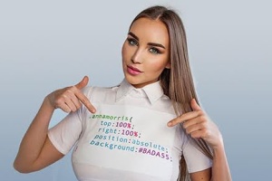 Відома топ-модель і переможниця міжнародного конкурсу краси Анна Морріс стала веб-програмістом