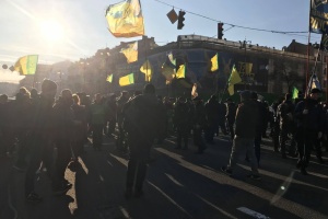 Proteste gegen Bodenhandel; „Nationales Korps“ blockiert Chreschtschatyk