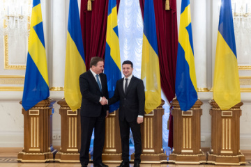 Zełenski spotykał się z premierem Szwecji