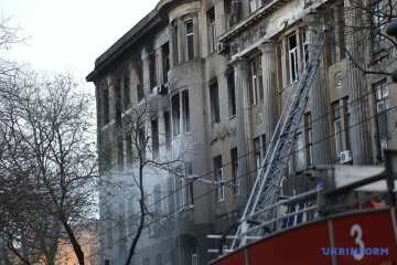 Пожежа в одеському коледжі: Труханов каже, що там не було опалення