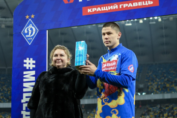 Денис Попов признан лучшим игроком киевского “Динамо” в ноябре