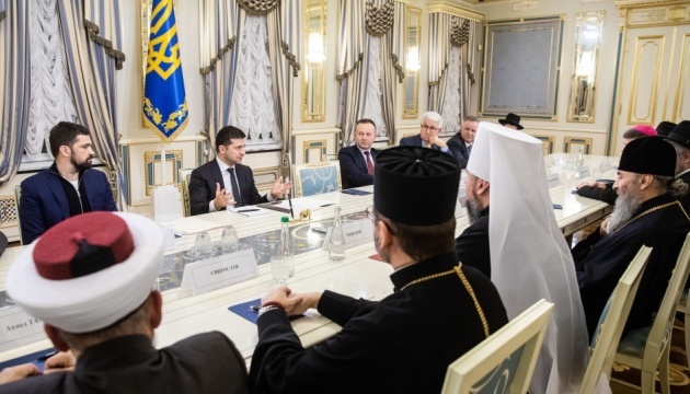 President meets with representatives of Ukrainian churches, religious organizations