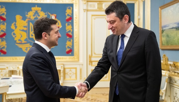 Zelensky trata con el primer ministro de Georgia la cooperación en la integración europea y euroatlántica