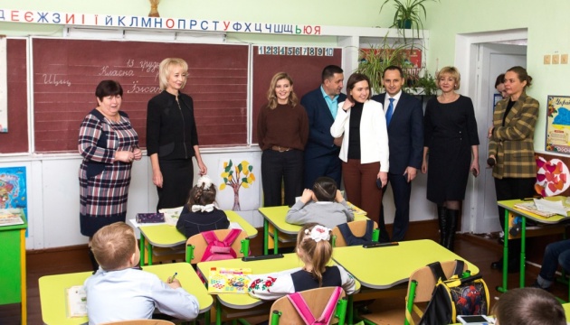 Олена Зеленська завітала до шкіл на Черкащині