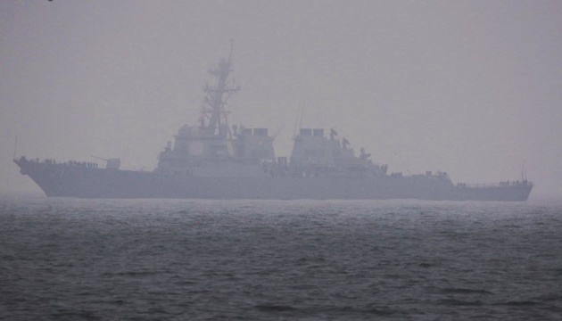 U.S. Navy destroyer Ross enters Odesa port