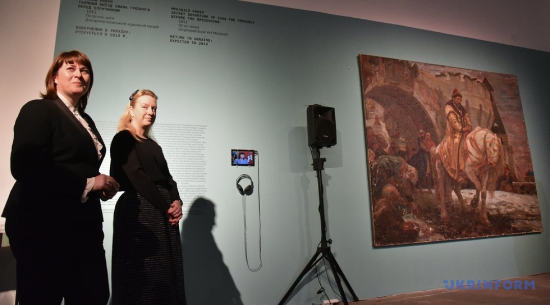 第二次世界大戦時紛失の絵画がウクライナに返還 キーウ市内で展示開始
