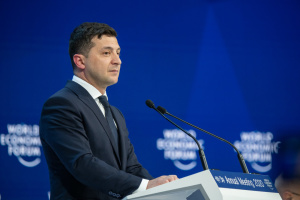 Zełenski przemawiał na Forum Ekonomicznym w Davos