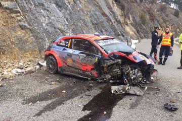 Машина чинного чемпіона WRC кілька разів перекинулася на Раллі Монте-Карло