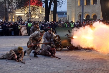 У Києві провели реконструкцію бою за