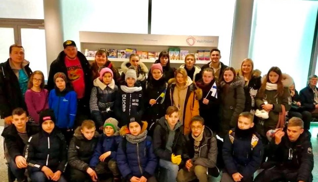 Діти зі сходу України прибули на відпочинок до Фінляндії