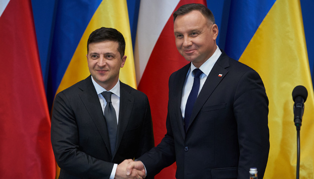 Zelensky, Duda make press statements