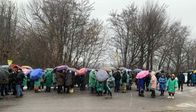 На Вінниччині протестувальники перекрили міжнародну трасу 