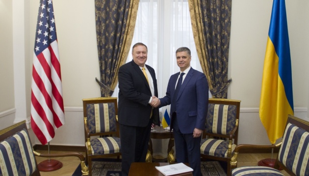 Treffen von Außenminister Prystaiko und Pompeo: Ukraine und USA vereinbaren Vertiefung der strategischen Partnerschaft
