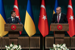 Ceremonia oficial del encuentro entre Zelensky y Erdoğan