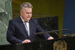 Sergiy Kyslytsya, representante permanente de Ucrania ante la ONU