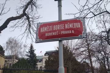 У Празі перед посольством РФ з'явилася площа Бориса Нємцова