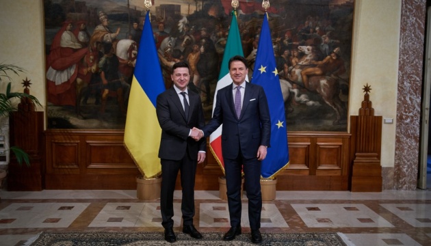 Infrastructure, energy, space: Zelensky and Conte agree to deepen cooperation
