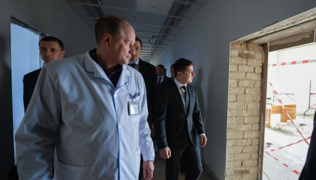 Бориспільську лікарню відремонтують до липня — Зеленський