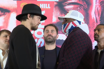 Bokserzy Usyk i Chisora odbyli swój pierwszy pojedynek spojrzeń