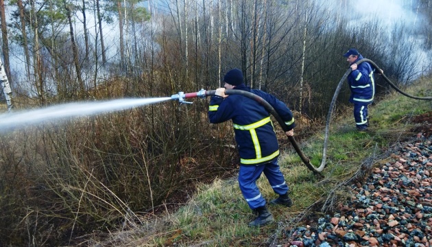 Рятувальники показали, як триває гасіння пожеж на території України