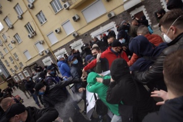 В ОПЗЖ заявляют о пострадавшем во время акции под их киевским офисом