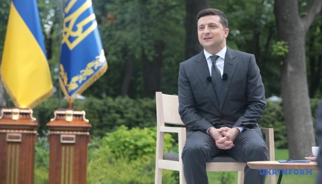 Zelensky da una conferencia de prensa con motivo de su primer año como jefe de Estado