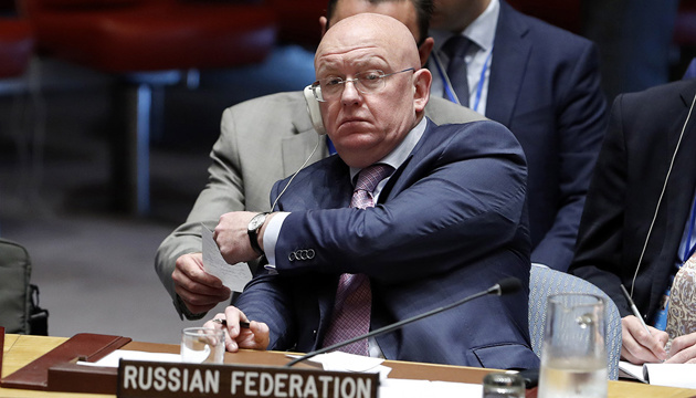 Постпред росії при ООН знову втік із засідання Радбезу, щоб не слухати Кислицю