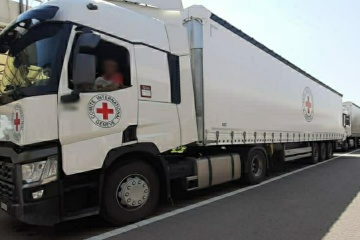 Червоний Хрест відправив п’ять вантажівок гумдопомоги на окупований Донбас