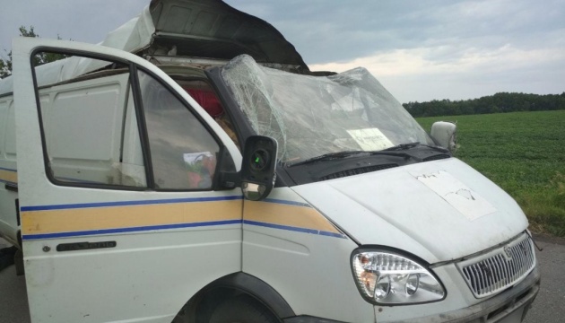 На Полтавщині підірвали автомобіль Укрпошти і викрали 2,5 мільйона