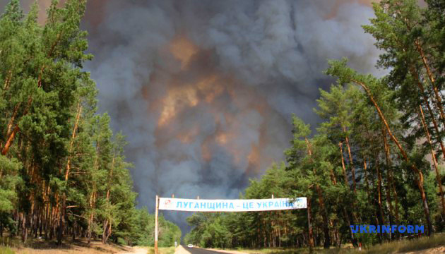 Luhansk: Präsident Selenskyj besucht Brandgebiet und verspricht Hilfe für Opfer der Brände