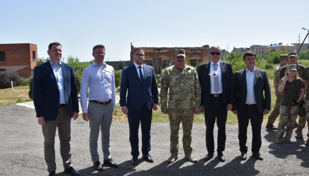 Ambassadors of four European countries visit JFO area in Donbas