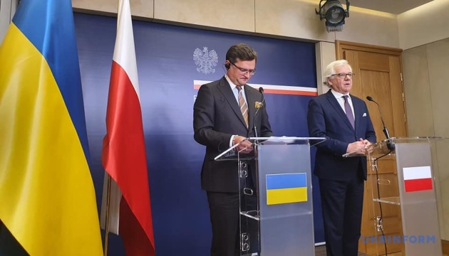 Kuleba tells Czaputowicz there is no reason to change policy towards Russia