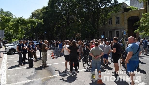 В Одесі протестували через побиття ветерана АТО поліцейськими 