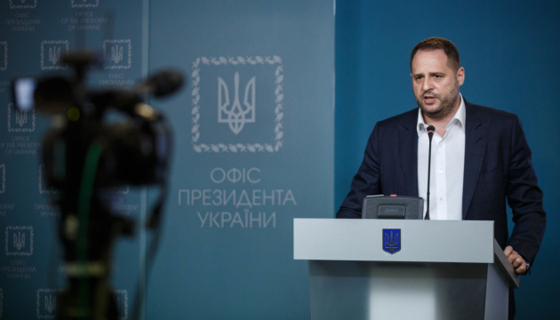Yermak: Ukraine negotiating 3-5 new disengagement areas in Donbas