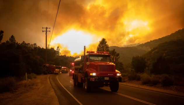 Біля Лос-Анджелеса згоріли щонайменше 4000 гектарів лісу