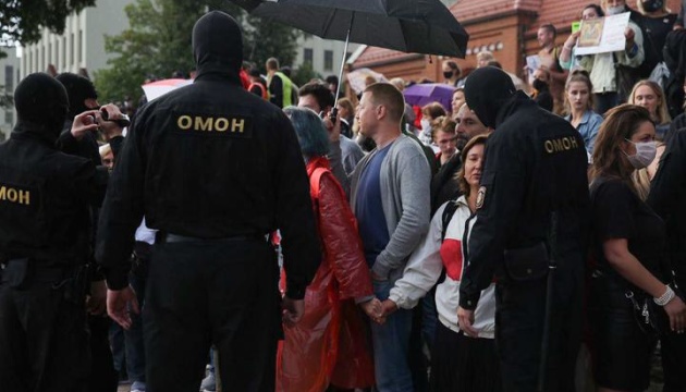 У центрі Мінська затримали понад 70 осіб