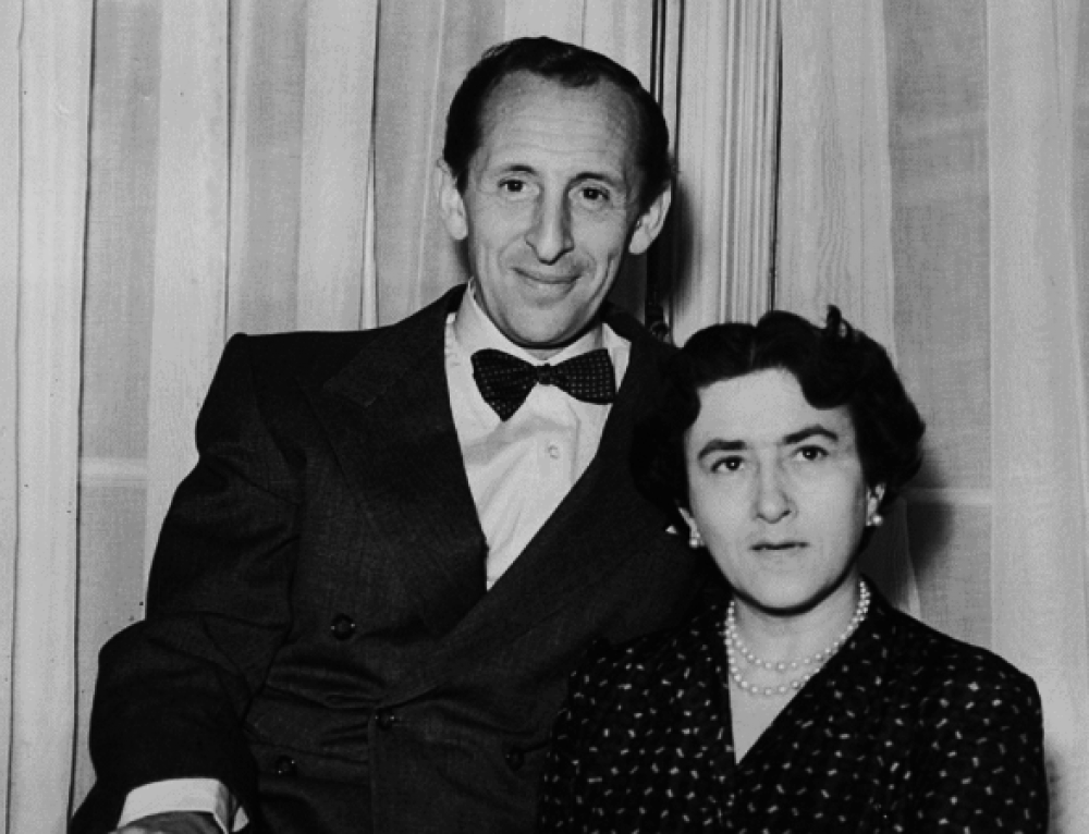 Володимир Горовиць із ддружиною Вандою Тосканіні, Лондон, вересень 1951 р.