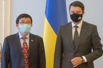 Razumkov: Ucrania y China tienen la intención de fortalecer la cooperación parlamentaria 