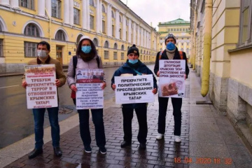 У Петербурзі затримали учасника акції на підтримку кримських татар