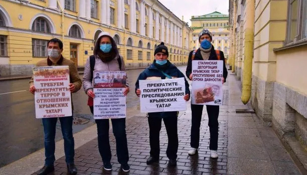 У Петербурзі затримали учасника акції на підтримку кримських татар