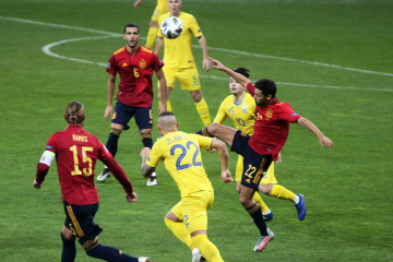 Ukraine beats Spain 1-0 in Nations League match