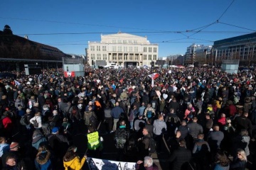 Були без масок - поліція припинила антикарантинну демонстрацію у Лейпцигу