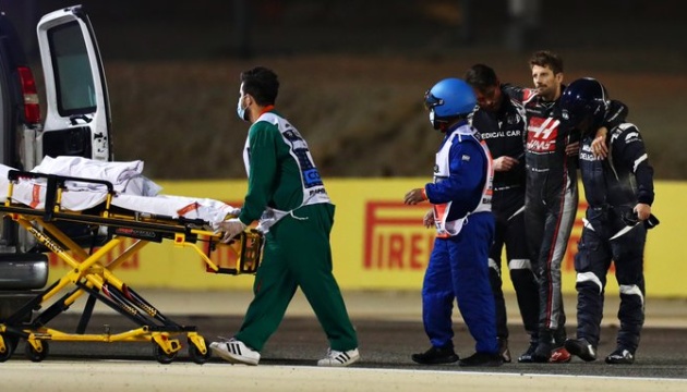 Формула-1: Грожан уникнув переломів після страшної аварії на Гран-прі Бахрейну 