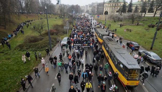 У Варшаві пройшла антиурядова демонстрація