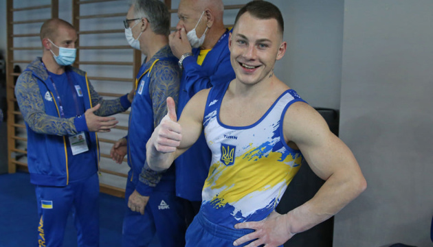 Украинский гимнаст Радивилов - чемпион Европы в опорном прыжке