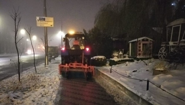 У Києві на прибирання снігу вивели 34 бригади та 225 одиниць техніки