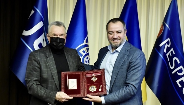 Павелко вручив ветеранам «Динамо» ордени «За заслуги» I ступеня